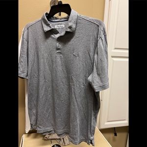 Tommy Bahamas Mens XL polo gray cotton